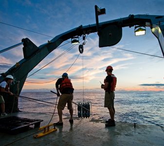 Sampling in the Pacific Ocean