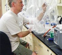Picture of sampling on the Delaware River